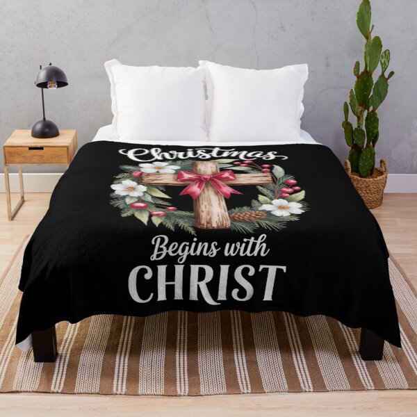 Item preview, Christmas Begins With Christ  Jesus Lover designed and sold by Sunset4Bones.