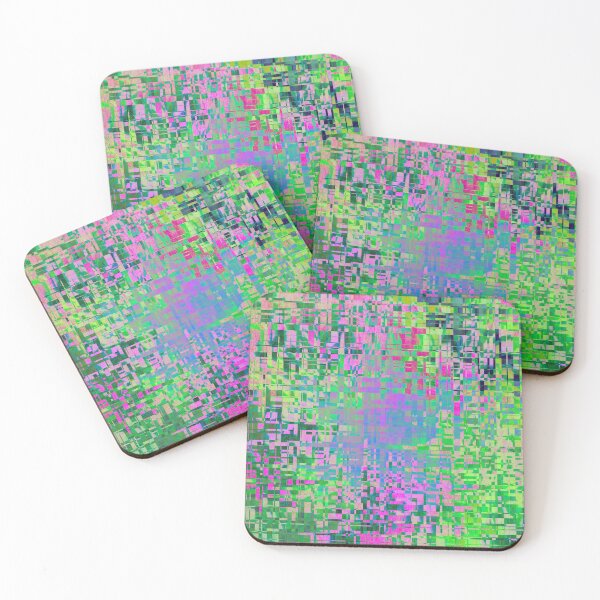 Item preview,  Pixel storm in neon colors   designed and sold by Sigtrix.
