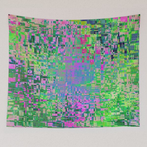 Item preview,  Pixel storm in neon colors   designed and sold by Sigtrix.