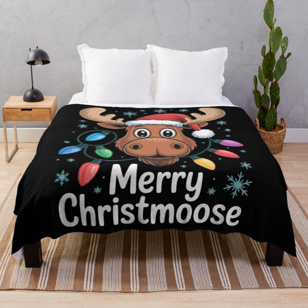 Item preview, Merry Christmoose Christmas Moose Holiday designed and sold by Sunset4Bones.