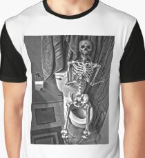 Skeleton on the Crapper Graphic T-Shirt