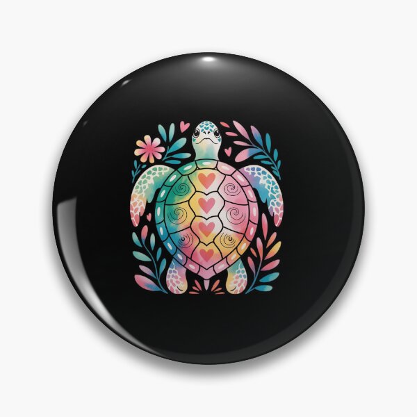 Artikelvorschau, Boho-Blumenmuster, Schildkröte, Rettet die Meeresschildkröten, Meerestiere entworfen und verkauft von tabdejinti.
