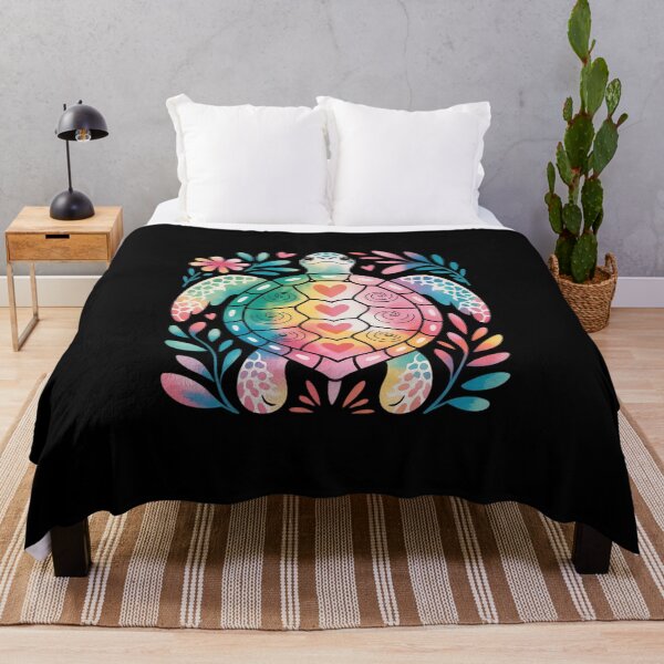 Item preview, Boho Floral Turtle Save The Sea Turtle Ocean Animals designed and sold by tabdejinti.