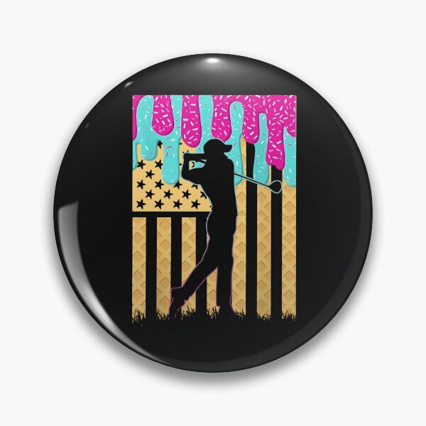Item preview, Patriotic Golf Swing with Ice Cream Drip designed and sold by LashondaGreen89.