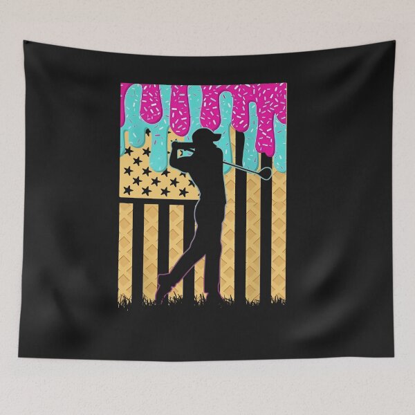 Item preview, Patriotic Golf Swing with Ice Cream Drip designed and sold by LashondaGreen89.