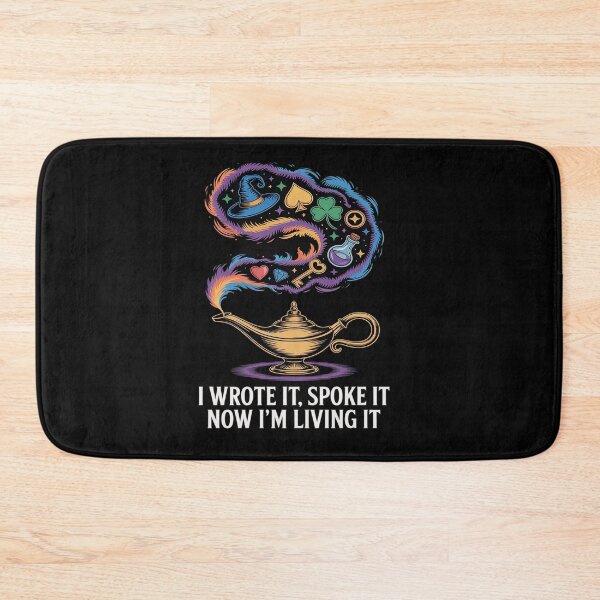 Item preview, Bold Manifestation Quote Genie Lamp Empowering Mantra Wish designed and sold by tabdejinti.