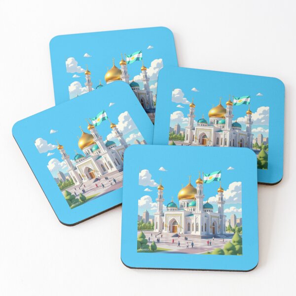 Item preview,  Title Almaty Central Mosque Kazakhstan – 3D Funny Sketch,  designed and sold by PaintMeWorld.