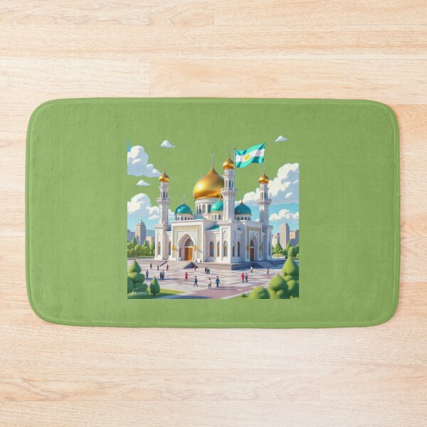 Item preview,  Title Almaty Central Mosque Kazakhstan – 3D Funny Sketch,  designed and sold by PaintMeWorld.