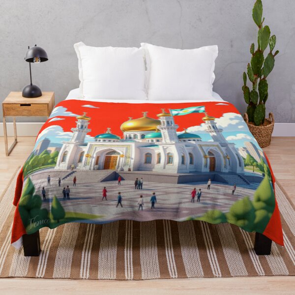 Item preview,  Title Almaty Central Mosque Kazakhstan – 3D Funny Sketch,  designed and sold by PaintMeWorld.