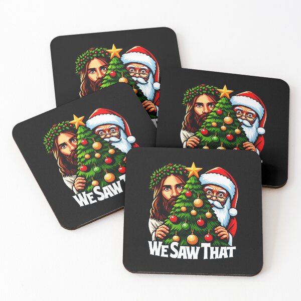 Item preview, We Saw That - Jesus And Santa Saw That - Christmas Tree Edition  designed and sold by shizuemur.