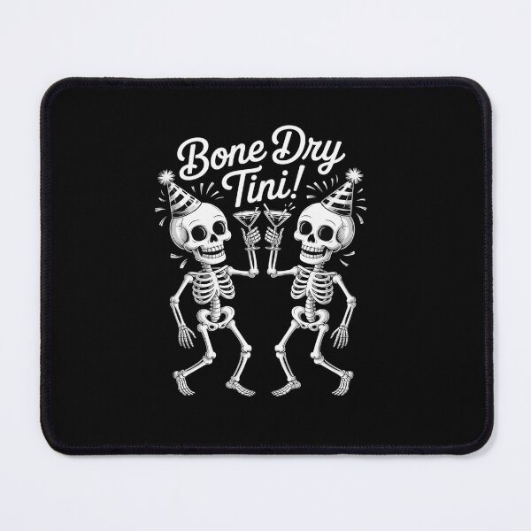 Item preview, Bone Dry Tini Skeleton Drinking Martini Cocktail Halloween designed and sold by tabdejinti.