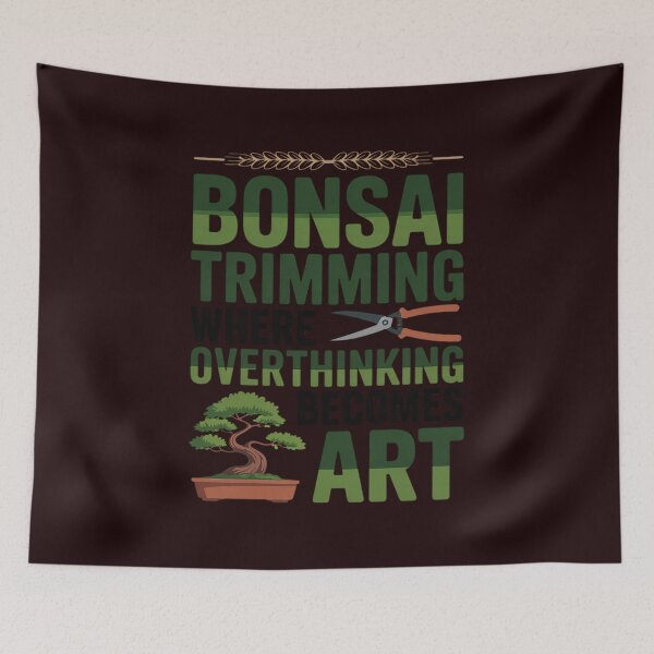 Item preview, Bonsai Trimming Where Overthinking Becomes designed and sold by tabdejinti.