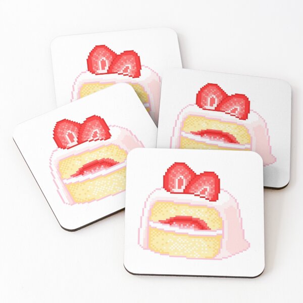 Item preview,  Cute strawberry shortcake pixel designed and sold by croissantback.