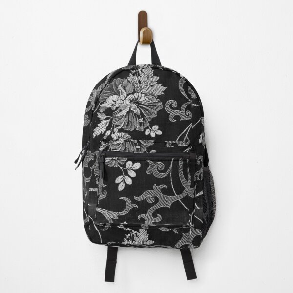 Item preview, Monochrome Elegance – Regency Floral Damask designed and sold by WheelieGdArt.