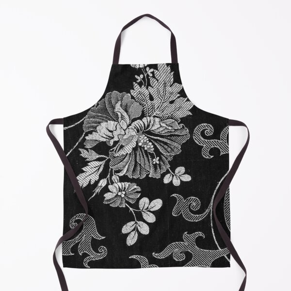 Item preview, Monochrome Elegance – Regency Floral Damask designed and sold by WheelieGdArt.