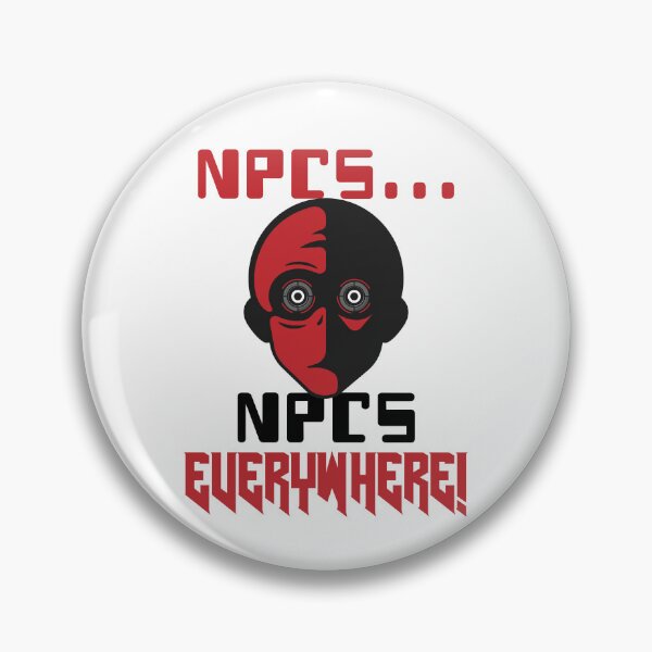 Item preview, NPCs Everywhere Conspiracy Cartoon designed and sold by TheGeekyGiraffe.