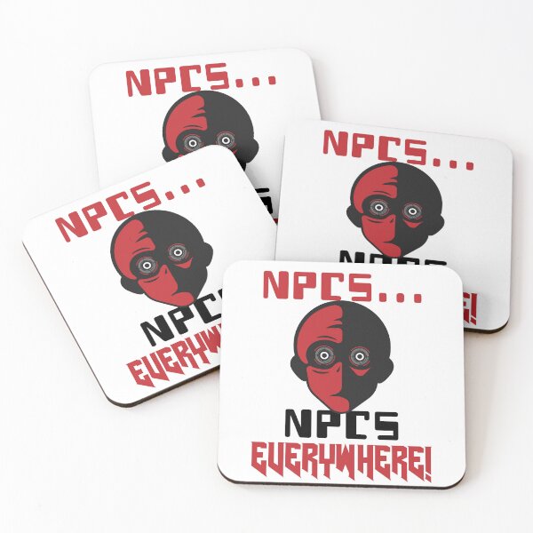 Item preview, NPCs Everywhere Conspiracy Cartoon designed and sold by TheGeekyGiraffe.