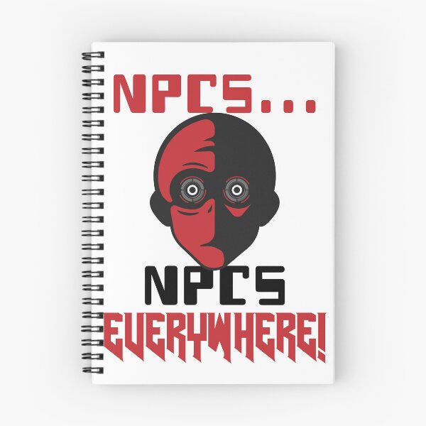 Item preview, NPCs Everywhere Conspiracy Cartoon designed and sold by TheGeekyGiraffe.