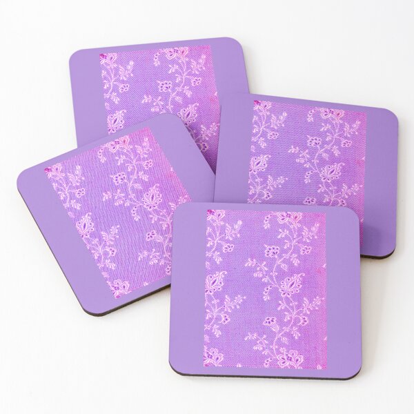 Item preview, Violet Regency Silk – Floral Whisper Damask designed and sold by WheelieGdArt.