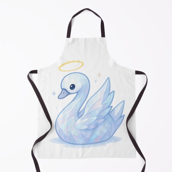 Item preview, Crystal Swan of Serenity | Celestial Swan Familiar Sticker & Pastel Winter Spirit Animal Art designed and sold by HerDreamCodes.
