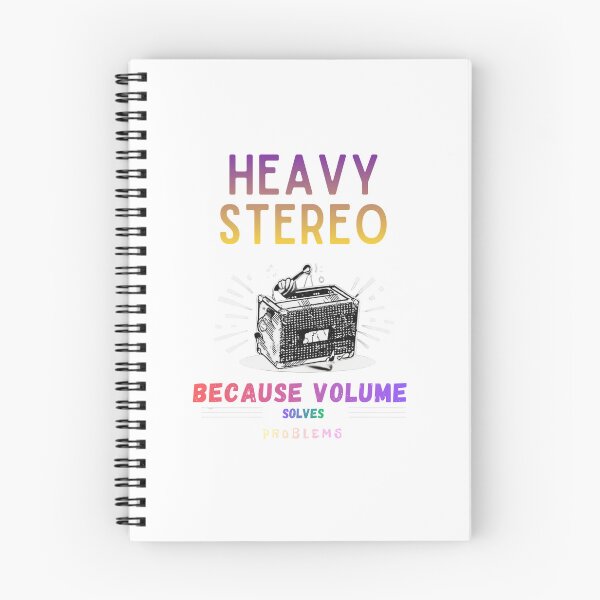 Item preview, Heavy Stereo, Vintage Gift, Music Lovers "Heavy Stereo becasue Volume Solves Problems" Therapy designed and sold by sz0g0.