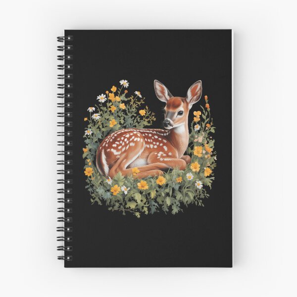 Item preview, Cottagecore Cute Fawn Floral Baby Deer Nature Lover designed and sold by brynatshop.
