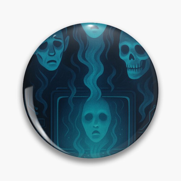 Item preview, Ghosts in the Machine – Digital Souls Emerging from Computer Illustration designed and sold by ShivaniiD.