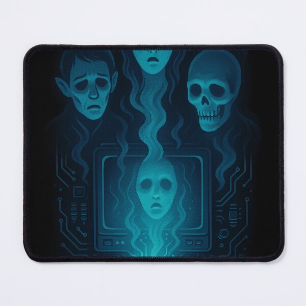 Item preview, Ghosts in the Machine – Digital Souls Emerging from Computer Illustration designed and sold by ShivaniiD.