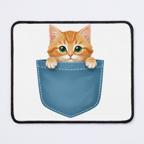 Item preview, Pocket Cat | Cute Orange Tabby Kitten in a Pocket designed and sold by TheArtForge.
