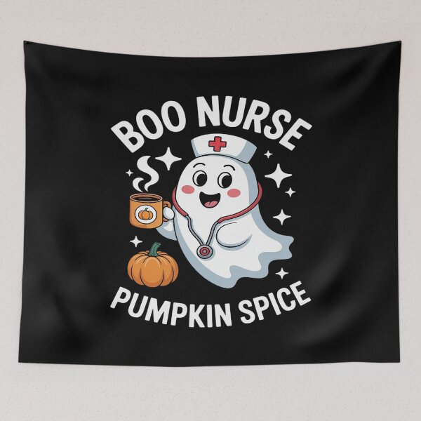 Item preview, Boo Nurse Pumpkin Spice Nurse designed and sold by BiellaSar.