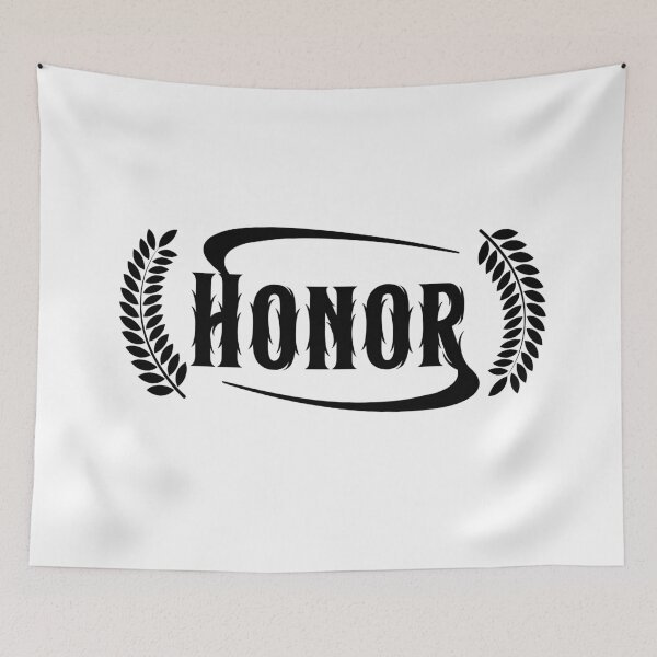 Item preview, HONOR | 90s Warrior Discipline Metal Logo Streetwear Gym Aesthetic - Black Logo designed and sold by Gary-Shop.