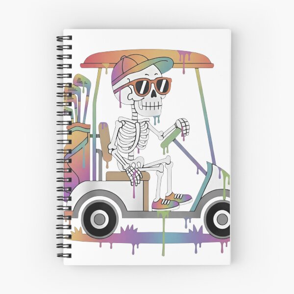 Item preview, Skeleton Golfer in Drippy Rainbow Cart Tee designed and sold by LashondaGreen89.