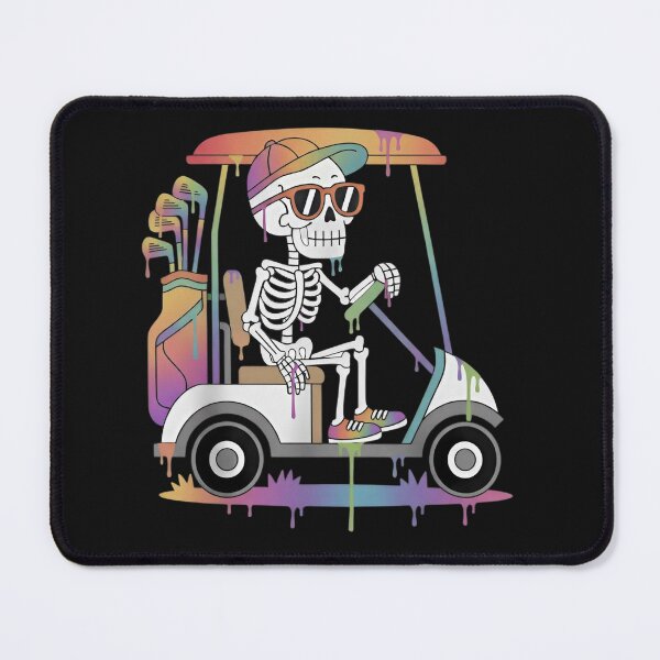Item preview, Skeleton Golfer in Drippy Rainbow Cart Tee designed and sold by LashondaGreen89.