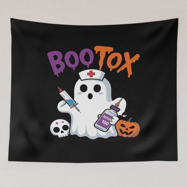 Item preview, BOO Tox Nurse Ghost Filler Botox Halloween Aesthetic Nurse designed and sold by BiellaSar.