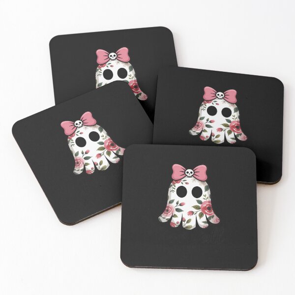 Item preview, Boo Y'all Ghost Pink Coquette Halloween All Year Skull Bow designed and sold by BiellaSar.
