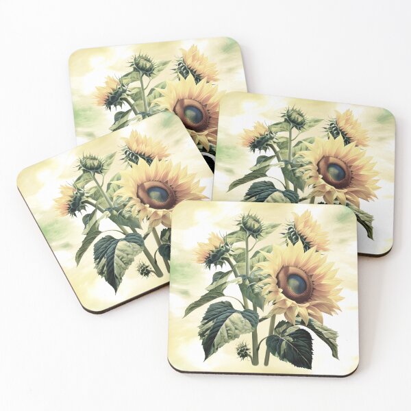 Aperçu de l'œuvre Peinture à l’aquarelle de tournesol | Art floral | Aquarelle | Cadeau pour les amateurs d'art | Cadeau pour les amoureux des fleurs créée et vendue par UnhingedBird.