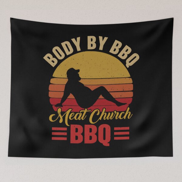 Item preview, Body By BBQ — Retro Badge designed and sold by RenanSouzaDias.