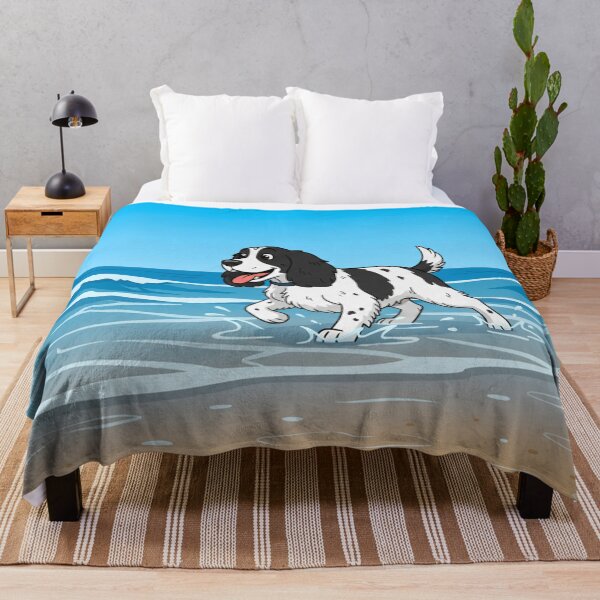 Item preview, Seaside Springer Joy, happy dog designed and sold by David Patterson.