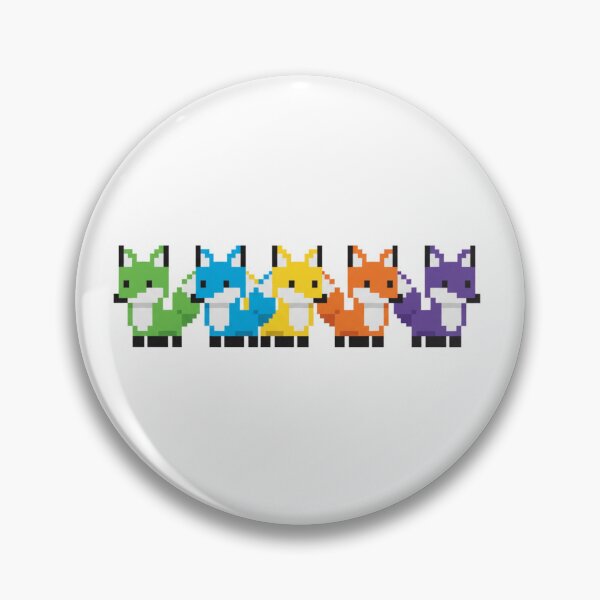 Item preview, Fox pixel art 8 bit farm retro chicken designed and sold by CheeseBlueprint.