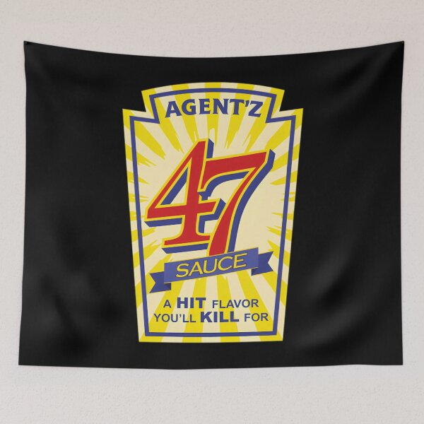 Item preview, Agent 47° Sauce — Spicy Label designed and sold by RenanSouzaDias.