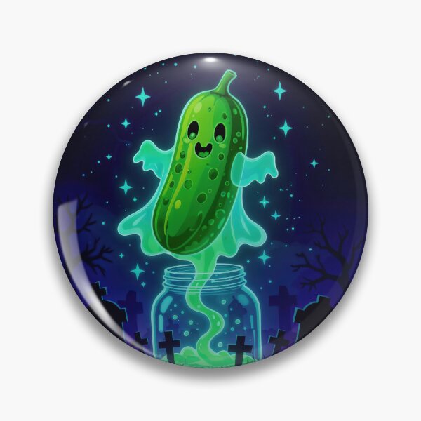 Item preview, Boo-Tiful Taste: Pickle Ghost Illustration designed and sold by moonmymuse7.