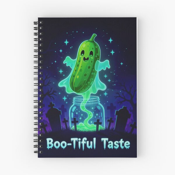 Item preview, Boo-Tiful Taste: Pickle Ghost Illustration designed and sold by moonmymuse7.