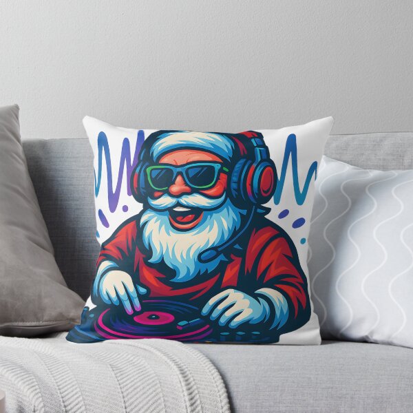 Item preview, DJ Santa Pop Art – Cool Christmas Party Design for Music Lovers & Holiday Gifts designed and sold by CosmoPixelArts.