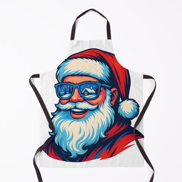 Item preview, Santa with Snowy Reflections Pop Art designed and sold by CosmoPixelArts.