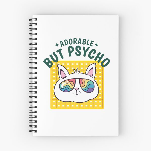 Item preview, Adorable But Psycho Funny Cat Design designed and sold by Pixel & Petal.