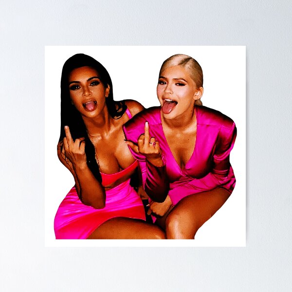 Item preview, Kim And Kylie X Middle Fingers Sticker designed and sold by sjokekannaig.