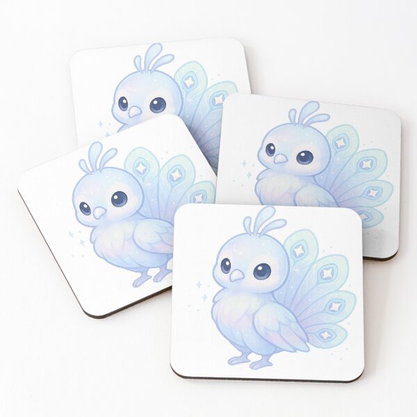 Item preview, Aurora Peacock Charm | Crystal Peacock Familiar Sticker & Pastel Celestial Spirit Animal Art designed and sold by HerDreamCodes.