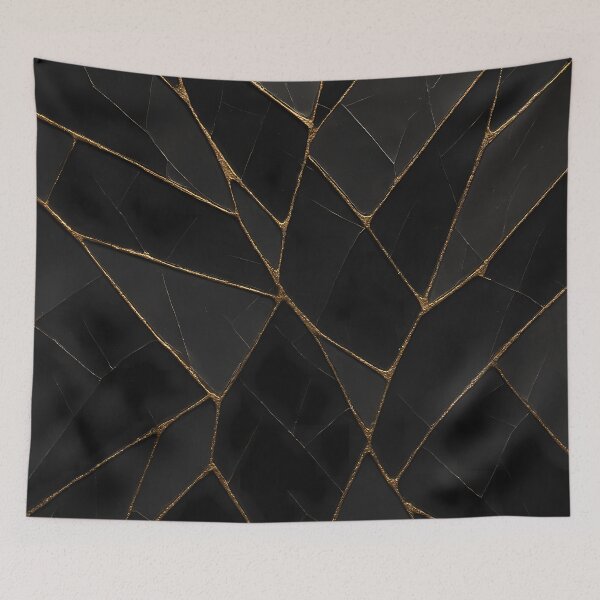 Item preview, Dark Metallic Shattered Glass – Elegant Abstract Design designed and sold by mhose3.