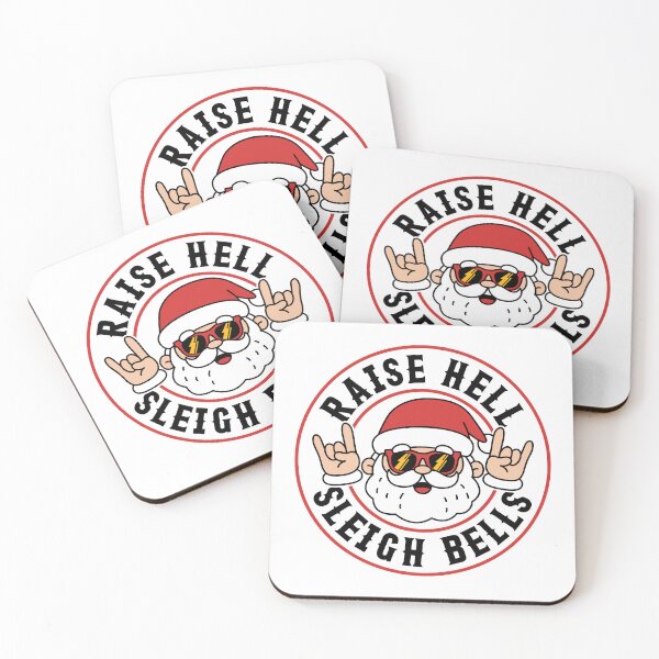 Item preview, Raise Hell Sleigh Bells - Rock & Roll Santa Christmas Heavy Metal Music Mashup designed and sold by Brogress Project.