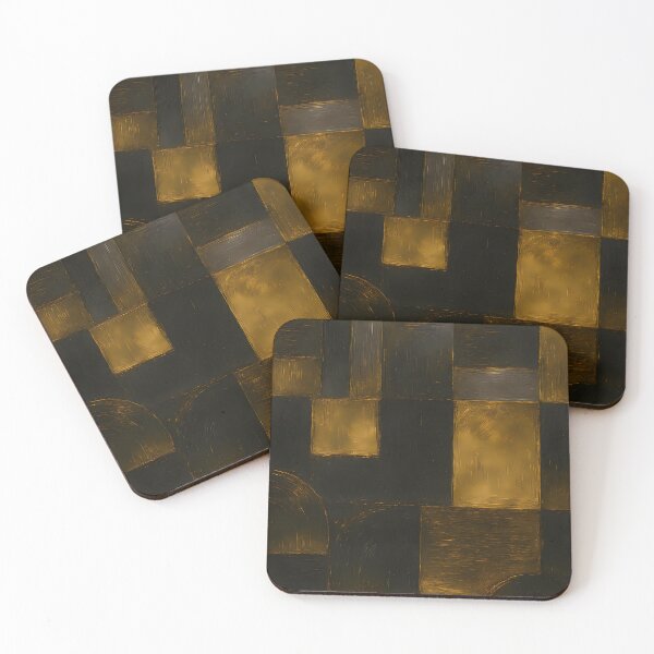 Item preview, Black and Gold Metallic Texture – Modern Abstract Pattern designed and sold by mhose3.